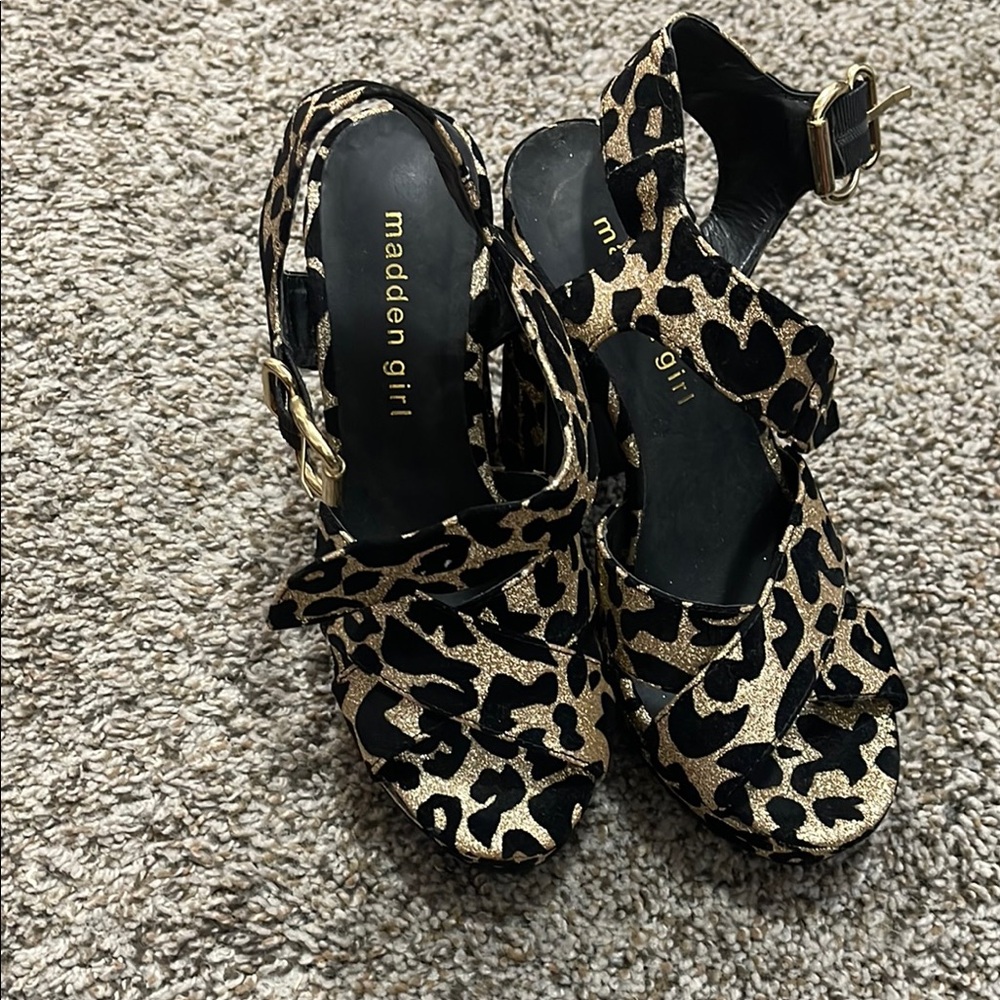 Madden Girl Leopard Print Heels